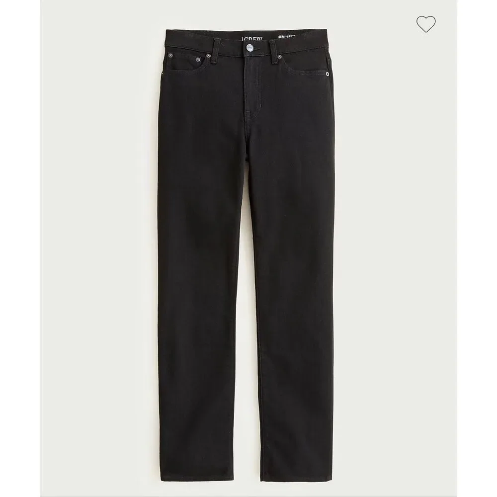 J. Crew Nipped straight jean in Black NWT Size 30